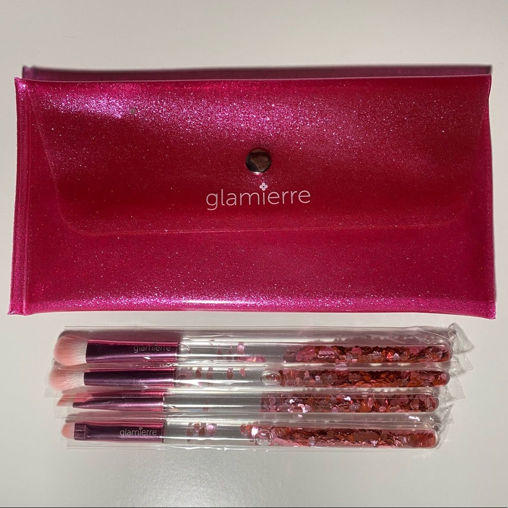 Pink Luxe Glitter Eye Brush Collection